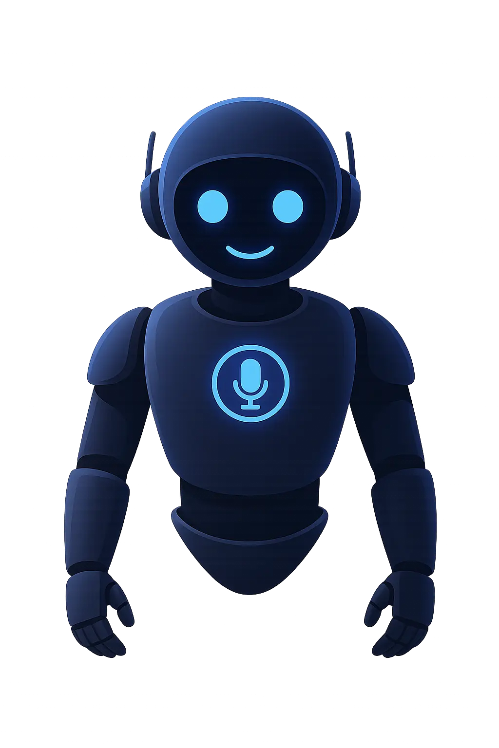 Robot symbolizujący Asystenta Głosowego AI RT Integrations